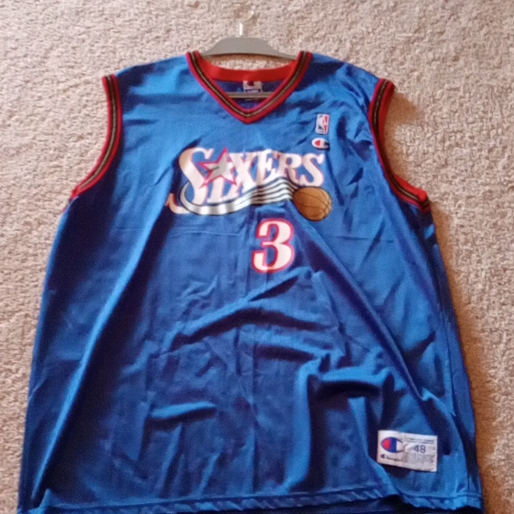 Allen Iverson Champion Jersey Size 48